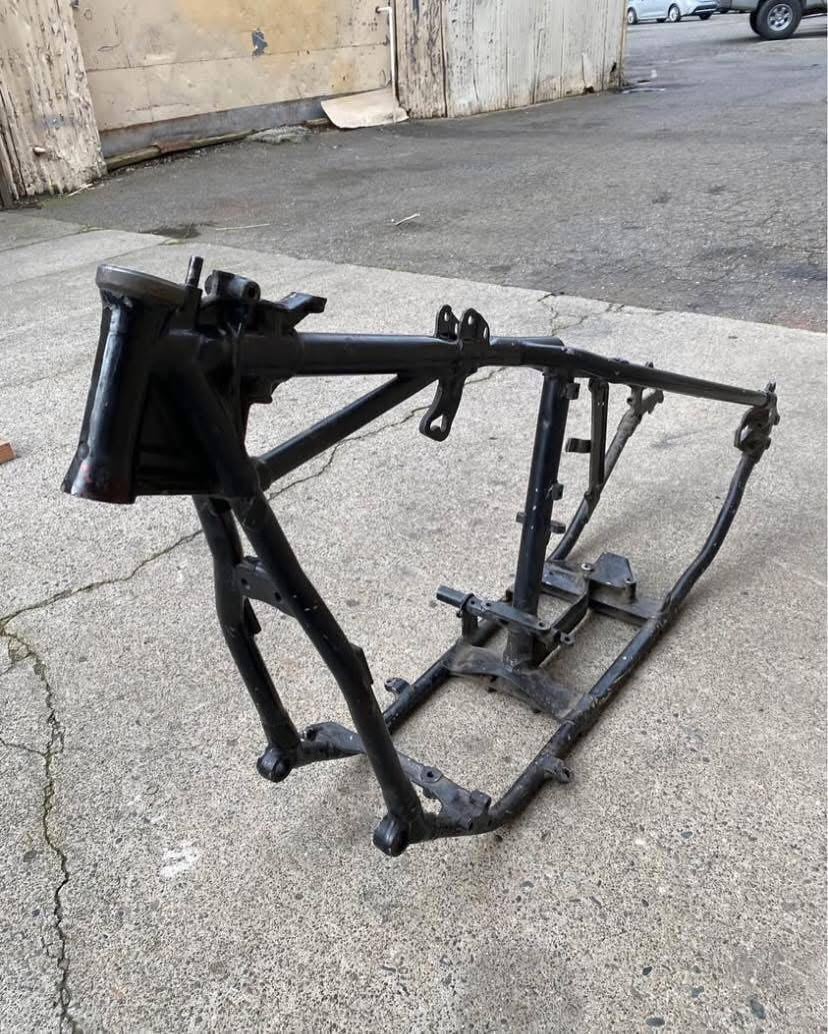 Vintage Harley-Davidson Panhead Wishbone Frame