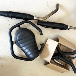OEM Harley-Davidson Sportster Parts Bundle – Pipes, Crash Bar, Covers & Seat