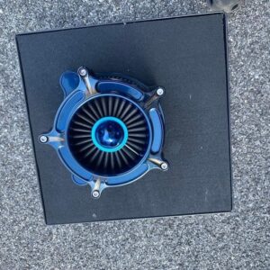 Arlen Ness Air Filter – Powder Coated in Harley Riptide Blue
