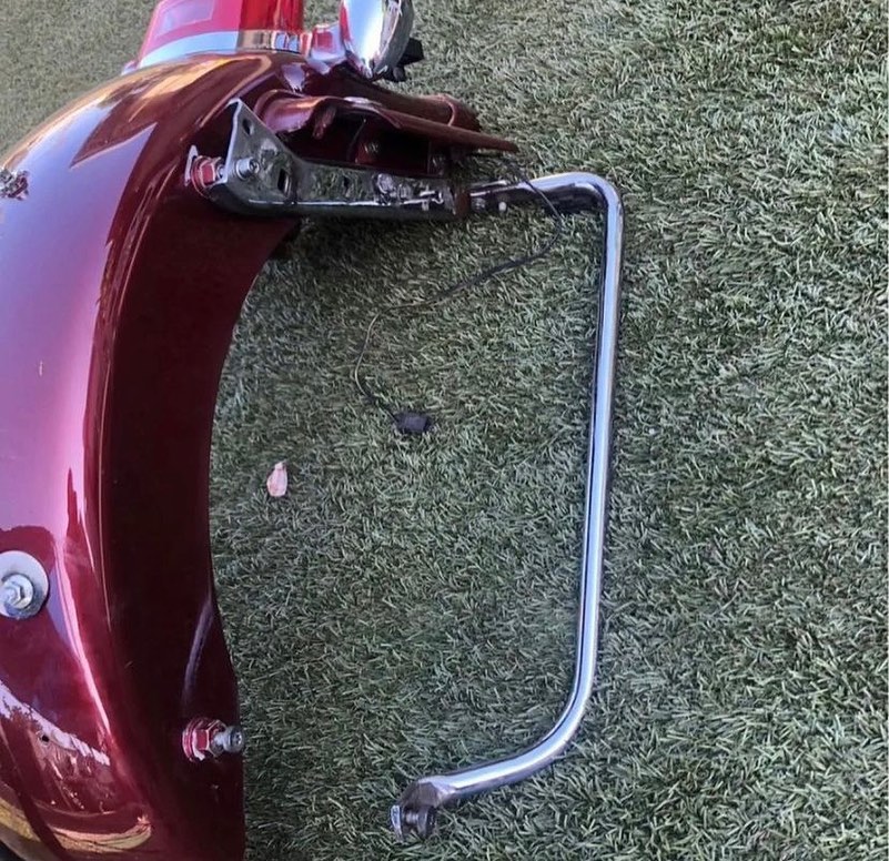 2007 Harley Street Glide Rear Fender with Lights & Saddlebag Supports