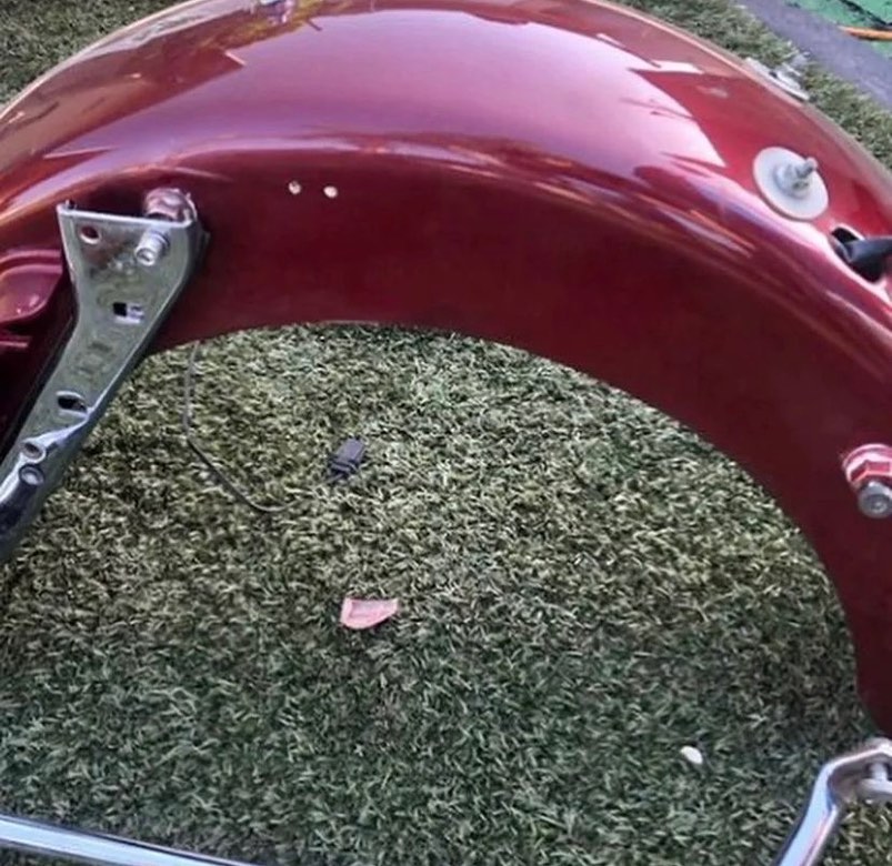 2007 Harley Street Glide Rear Fender with Lights & Saddlebag Supports - Image 2