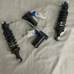 Progressive Suspension 990-2001 12” Bagger Rear Shocks with Remote Reservoirs & Mount Brackets