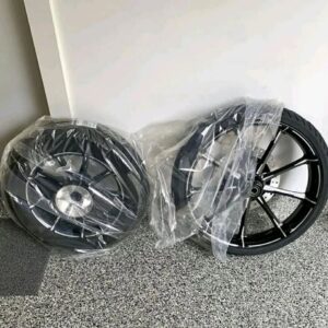 Complete Ion Starkline 23”/16” Wheel & Tire Package – Never Mounted, Fits Harley Touring by